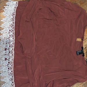 Long sleeve cropped blouse